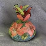 Hummingbird Miniature Porcelain Pot