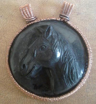 Wire Wrapped Horse Pendant