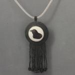 Raven Design Medallion & Earrings