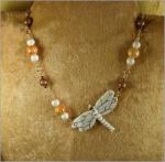 Small Dragonfly on Beaded Chain