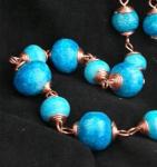 Blue Egyptian Paste Necklace