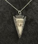 Wolf Arrowhead Necklace