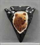 Bear Arrowhead Necklace - On Sterling chain