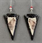 Wolf Arrowhead Earrings