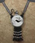 Mimbres Canteen Necklace dwith beaded cord