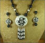 Acoma Design Rattle Bead Necklace