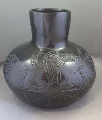 Double Headed Bird - Mississippian Style Bottle 