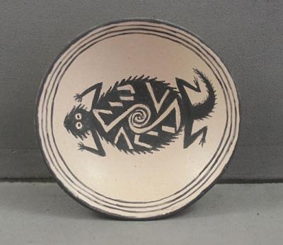 Horny Toad Bowl - Mimbres Design