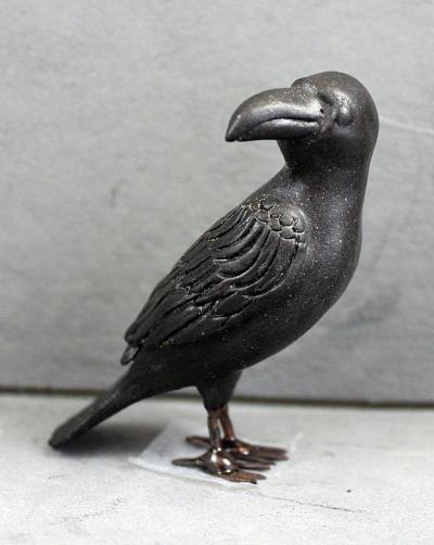 Miniature Raven Sculpture