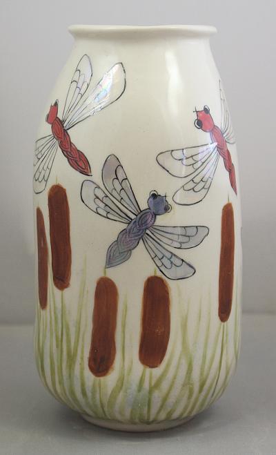 Large Dragonfly Vase or Glass