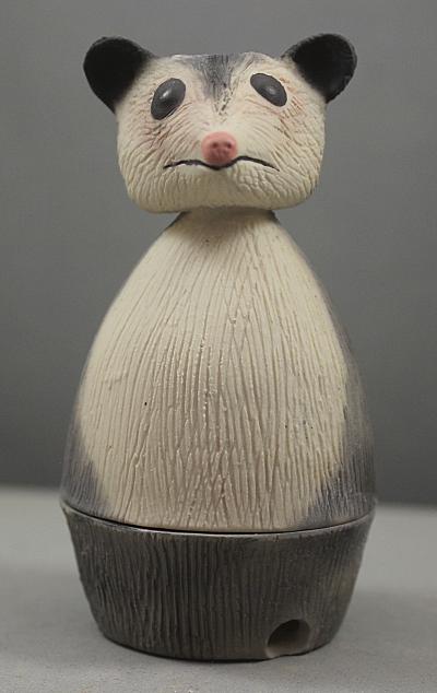 Possum porcelain smudge pot