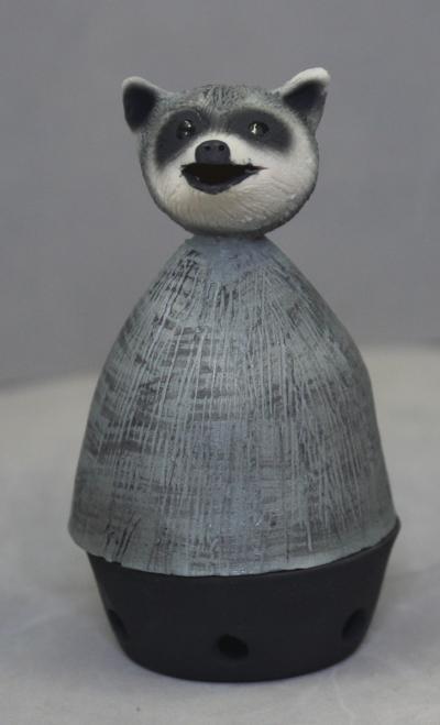 Racoon porcelain smudge pot