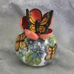 Butterfly Miniature Porcelain Pot