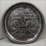 Deep Carved Plate with Birdman design
