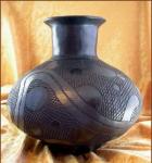 Incised Caddo Style Bottle - Bubbles