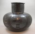 Incised Mississippian Style Bottle - Eag
