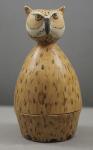 Owl porcelain smudge pot