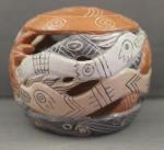 Small Entwined Snake pot