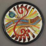 Abstract design Hand Painted Trivet