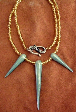 Blue Spike Necklace