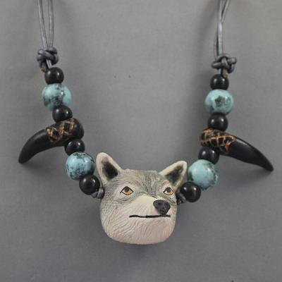 Wolf Spirit Animal Necklaces with claws