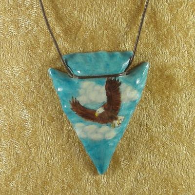 Flying Eagle Arrowhead Necklace