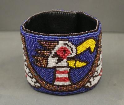 Mound Builder Eagle Beaded Bracelet