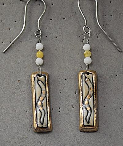 Hand Painted Snake Earrings