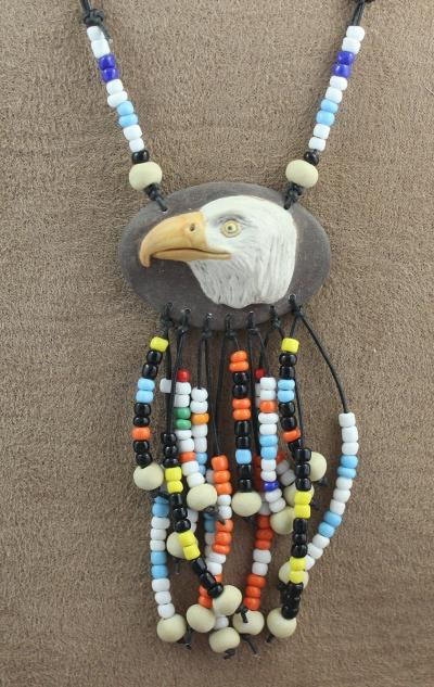 Eagle Rattle Bead Necklace