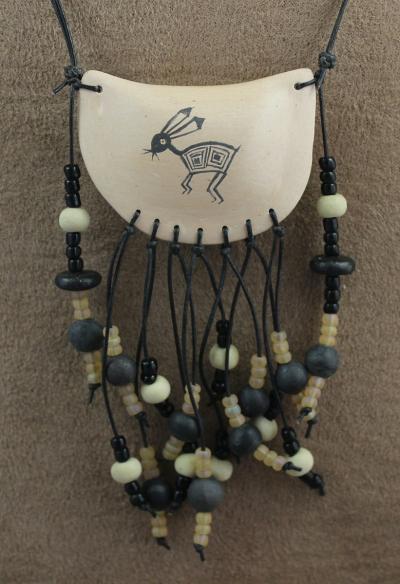 Mimbres Rabbit Rattle Bead Necklace