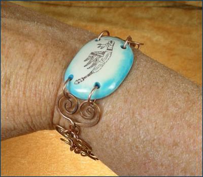 Mound Builder Design -- Flying Serpent Bracelet