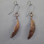 Copper Feather earrings