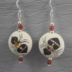 Grandmother Spider- Hand Painted Earrings - sm