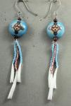 Assorted Native Designs Earrings  w/ dentalium 