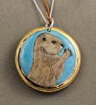 Hand Painted Otter Pendant