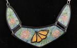 Monarch Butterfly Necklace - angular design