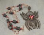 Spider Necklace and Earrings Set