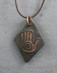 Stamped Stoneware necklace